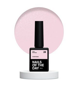 Камуфлирующая база для ногтей NAILSOFTHEDAY NEW Formula Cover base shimmer 28, 10 мл 177888 фото