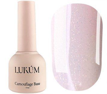Камуфлирующая база Lukum Glitter Rubber Base №04, 10 мл 01951 фото