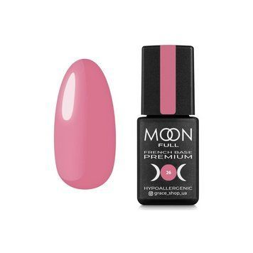 База для ногтей MOON FULL Baza French Premium №26 розовый темный, 8 мл N0439026 фото