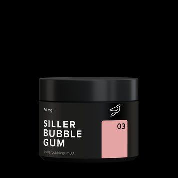 Гель для наращивания и дизайна ногтей Siller Bubble Gum Gel №03, 15 мл 65983 фото