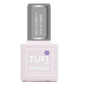 Топ для ногтей TUFI profi PREMIUM Anti-Scratch No Wipe антицарапины без липкого слоя 15 мл 0202731 фото