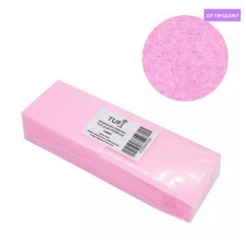 Безворсовые салфетки TUFI profi PREMIUM розовые плотные 4х6 см 70 шт 104167 фото