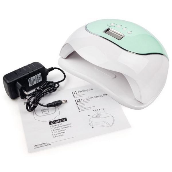 Лампа SUN BQ-V5 MACAROON для сушки ногтей UV/LED 120 Вт (зеленая) N458763 фото