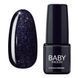 Гель-лак Baby Moon Full Midnight №008 черный с блестками, 6мл. 78220 фото 1