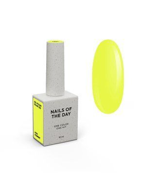 Гель&ndash;лак для ногтей NAILSOFTHEDAY Solar 230 &ndash; неоново-желтый, перекрывающийся в один слой, 10 мл 06473 фото
