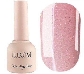 Камуфлирующая база Lukum Glitter Rubber Base №05, 10 мл 01968 фото
