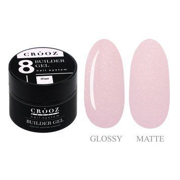 Гель для наращивания с шиммером CROOZ Builder Gel #8, 30 мл 4358 фото