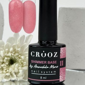 База для нігтів з шиммером Crooz Shimmer Base №11, 8мл N21678 фото