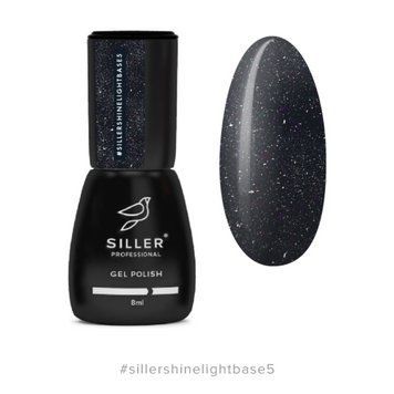 Siller Shine Light Base 05 - светоотражающая база для ногтей сине-фиолетовая, 8 мл N01349 фото