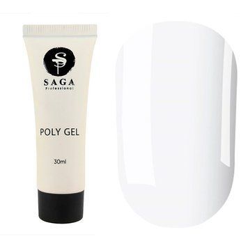 Полігель SAGA professional POLYGEL 02 (білий), 30 мл 7935092 фото