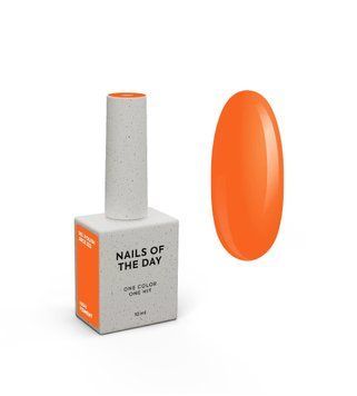 Гель&ndash;лак для ногтей NAILSOFTHEDAY Juice 222 - ярко-оранжевый, перекрывающийся в один слой, 10 мл 06478 фото