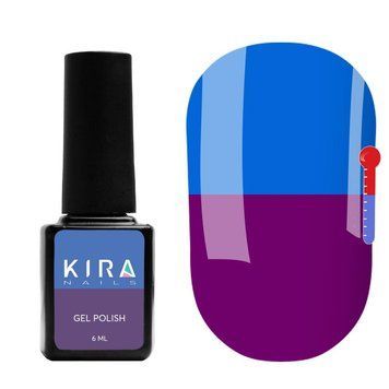 Гель-лак Kira Nails Termo T20 (насыщенный фиолетовый, при нагревании яркий голубой), 6 мл N01678 фото