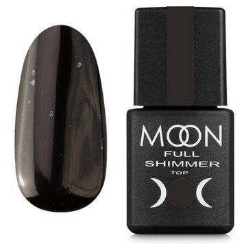 Топ для ногтей с шиммером Moon Full Shimmer Top №1023, 8 мл 906756 фото