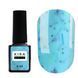 База для нігтів Kira Nails Lollypop Base №006 (блакитний з різнокольоровими пластівцями), 6 мл N8830006 фото 1
