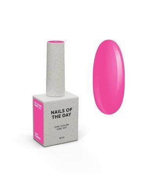 Гель&ndash;лак для ногтей NAILSOFTHEDAY Heart 196 &ndash; неоново-розовый, перекрывающийся в один слой, 10 мл 06474 фото