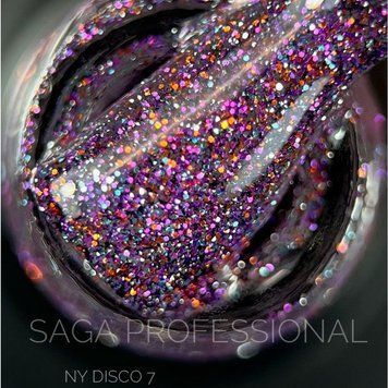 Гель-лак світловідбиваючий Saga NY Disco 07, 9 мл N667707 фото