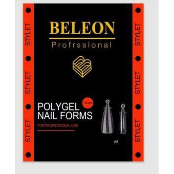 Верхние типсы (верхние формы) BELEON (Stylet) для работы с полигелем, разные размеры 120шт 43567654 фото